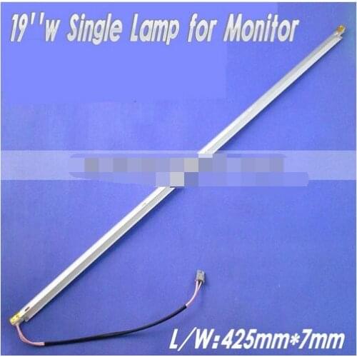 Universal 19 inch wide CCFL Single Lamps for LCD Monitor w/ Frame Backlight Assembly 425mm*7mm Free Shipping