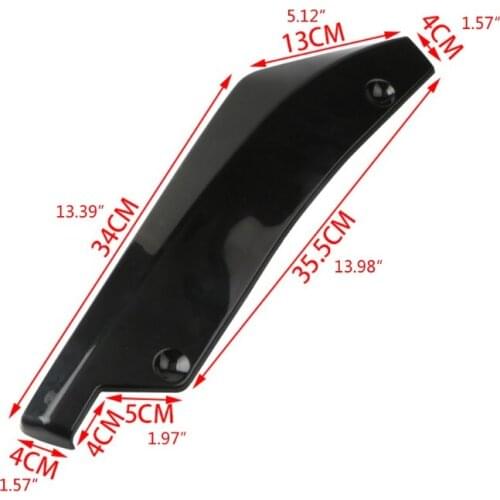 50LC 2Pcs Universal Car Rear Bumper Lip Spoiler Diffuser Splitter Scratch Protector