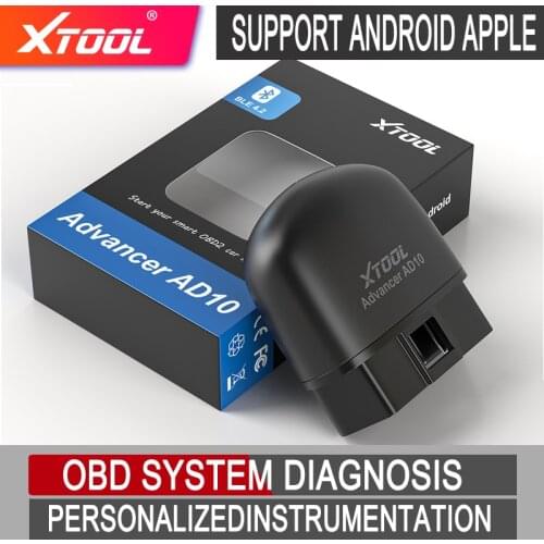 XTOOL Advancer AD10 OBD2 Diagnostic Scanner engine code reader with IOS and Android system And HUD Head Up Display