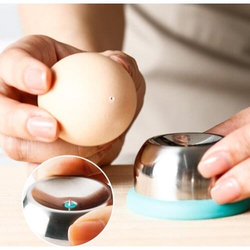 Egg Piercer for Hard Boiled Eggs Stainless Steel Egg Prickers Egg Separator Tool Hard Boiled Eggs Dispenser Hole Seperater Tool