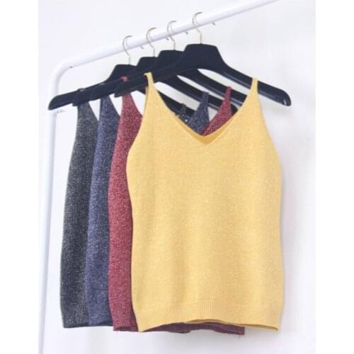 Women Summer Elastic Slim Sleeveless Spaghetti TopTees Casual Women Tank Tops Roupas Femininas
