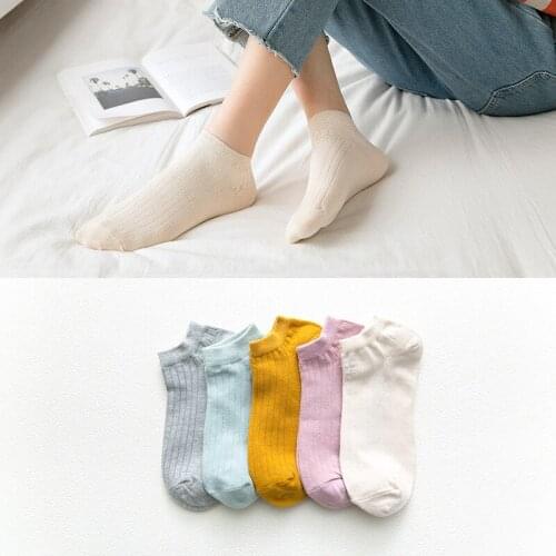 10Pair/lot Socks solid color womens socks cotton socks spring and summer classic color womens socks