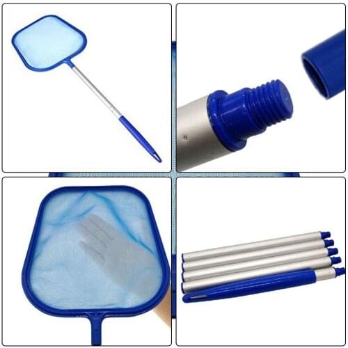 Blue Pool Cleaning Net Professional Tool Mesh Pool Skimmer Leaf Catcher Bag Swimming Pool Accessories 1pc