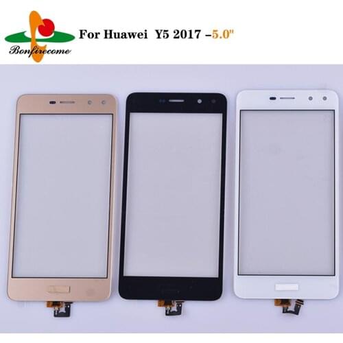 10Pcs\lot Touch Panel For Huawei Y5 2017 MYA-L03 MYA-L23 MYA-L02 MYA-L22 Touch Screen Sensor Digitizer LCD Front Glass