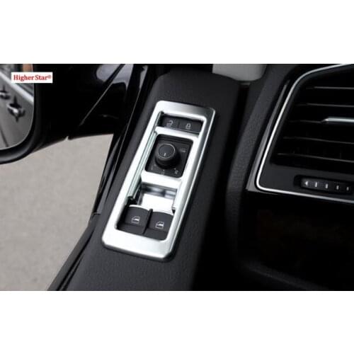 Higher star ABS chrome 2pcs car windows Lifting Buttons panel decoration cover,protection stick for Volkswagen T5/T6 2016-2019