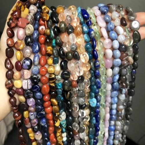 8-10mm Natural Irregular Amazonite Agates Quartz Gem Stone Beads Loose Stone Beads For Jewelry Making Diy Bracelet 15"inches
