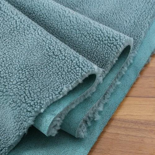 Particle Velvet Composite Suede Fabric Imitation Cashmere Fur One Coat Clothing Fabric Thickened Sheep Shearing