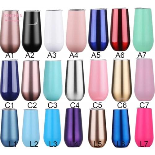 Swig Wine Cup Champagne Beer 6oz 12oz with Lid Termos Tumbler Swig Stemless Rose Gold Stainless Swig Tumbler Insulated Thermos