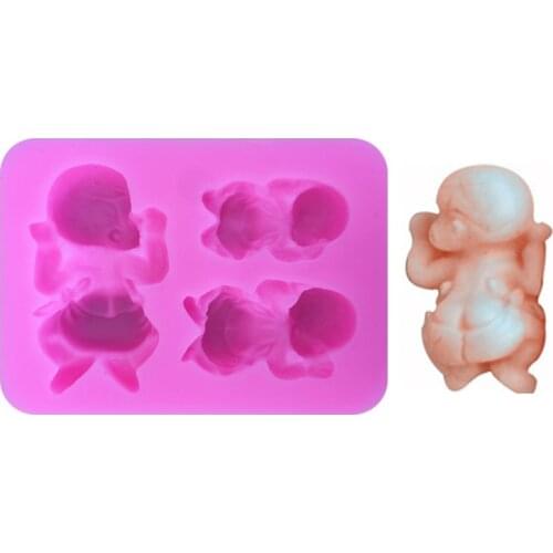 Baby Fondant Cake Mold Liquid Silicone Mold Kitchen DIY Baking Tools 15-224