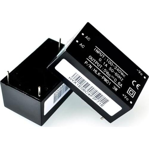 HLK-PM01 HLK-PM03 HLK-PM12 AC-DC 220V to 5V/3.3V/12V intelligent household switch power supply module mini power supply module