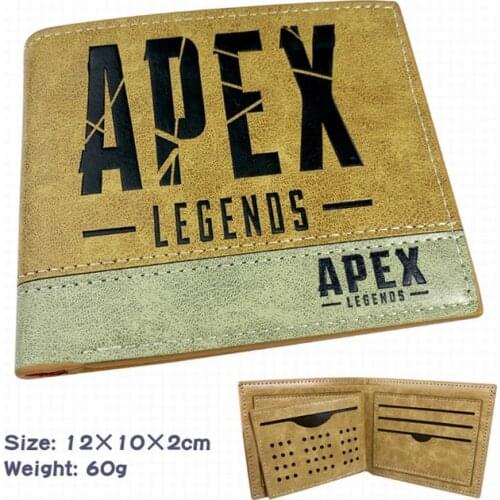 Hot Game Apex Legends Wallet Purse PU Short Wallet Coin zipper Print Purse Coin Bag Card Holder wallet toy gift