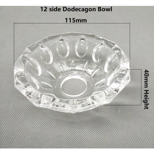2pcs/lot D115X40mm European style crystal lampflower glass bowl chandelier decorative tray lighting accessories