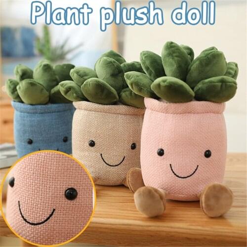 Simulation Potted Plush Toy Doll Plant Doll Indoor Decoration Kids Accompanying Toys Soft Plush Toys Игрушки Для Девочек