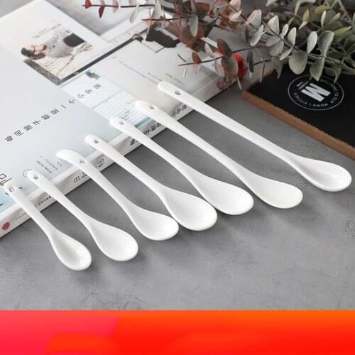 Kitchenware Tablespoons Porcelain Kitchen Utensils Cooking Utensils Coffee Spoon Seasoning Spoon Spoons with Long Handle