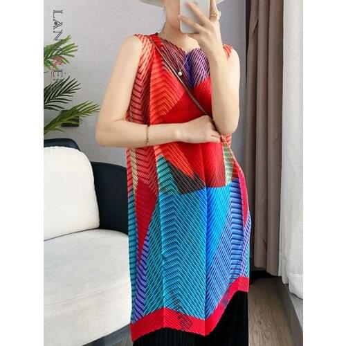 LANMREM Colored Summer Dresses