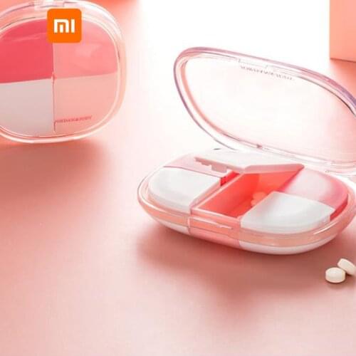Xiaomi youpin small pill box portable female one week split pill box portable storage pill box mini pill box sealed box