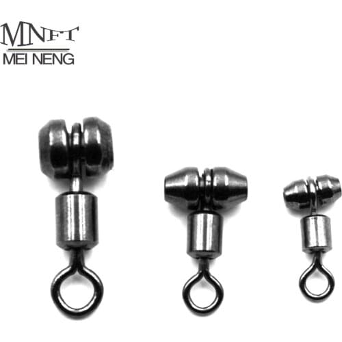 MNFT 30Pcs 3 Way T-shape Cross-line Rolling Swivel Size L M S Brass Alloy Connector Swivels Fishing Tackle Accessories