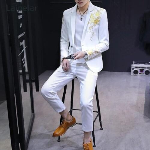 Mens Suits Slim Fit Casual Suits Trendy Handsome Small Suits Night Coats Fashionable Youth Suits 2020 Spring And Autumn New