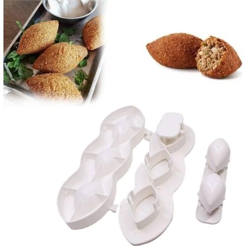 New Kibbeh Maker Mould Kitchen Gadgets Manual Meatloaf Mold Cake Cookie Desserts Kitchenware Meatball Tools Household Cooking