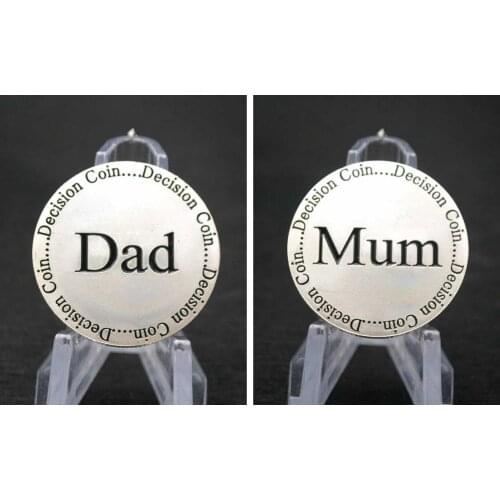 New Parent Decision Coin Daddys Mummys turn Decision Maker Challenge Coins Commemorative coins souvenir