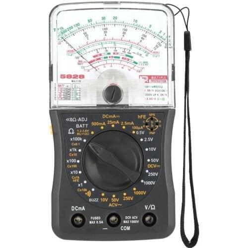 NEW Mini Handheld Analog Multimeter AC/DC Voltmeter Ammeter Resistance Continuity Capacitance Battery dB Capacitance Tester