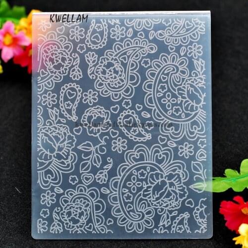 Heart Plastic Embossing Folder For Scrapbook DIY Album Card Tool Plastic Template 12.1x15.3cm KW8011241