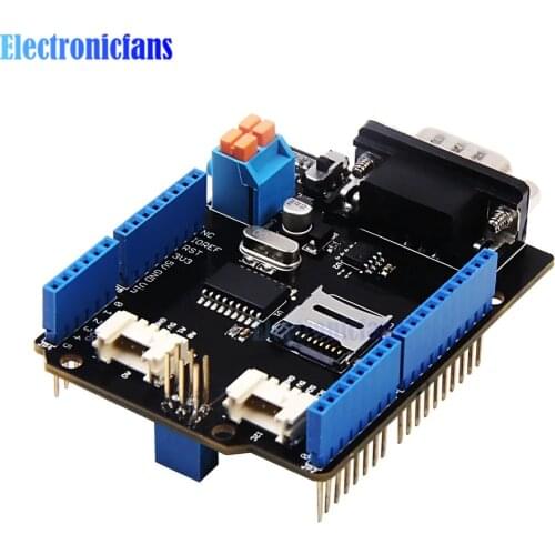 CAN-BUS Shield V2 Controller Board Transceiver Module Adopt MCP2515 MCP2551 I2C UART Grove Connector Compatible for Arduino