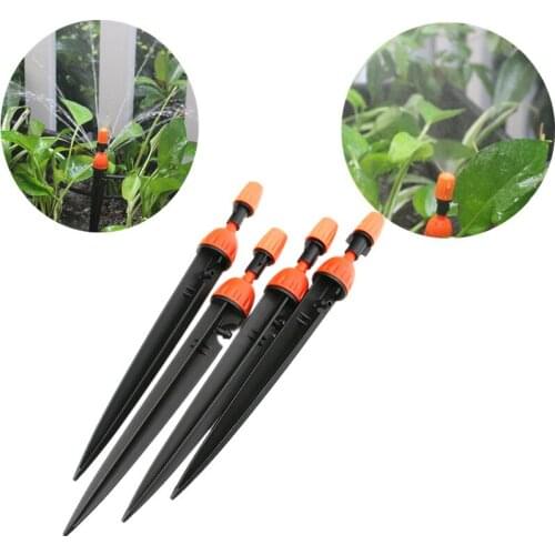 Misting Sprinkler On Dripper Stake Adjustable Nozzles Potted Plant Garden Watering Drip Irrigation Fittings