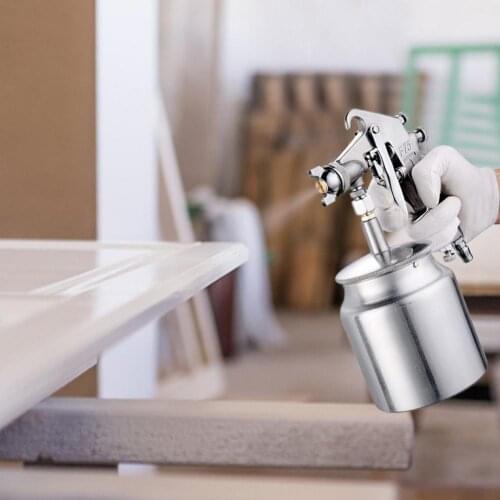 600ml Silver Paint Sprayer HVLP Spray Paint Machine with 1.5 mm Nozzle Handle