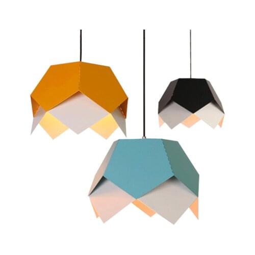 Nordic Geometric Creative Individual Restaurant Internet Cafe Bar Cafe Simple Colored Chandelier