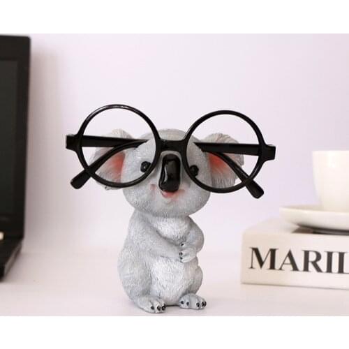 Koala Figurines Animal Statues Resin Glasses Stand Pencil Sunglasses Holder Container Desktop Home Decor Gift A