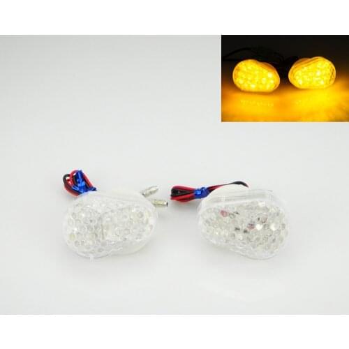 Motorcycle Turn Signal Light LED For Kawasaki Ninja ZX6R 1998-2016 /ZX10R 2004-2016 /ZX12R 2000-2005 /ZX9R 98-03 /ZZR600 Clear