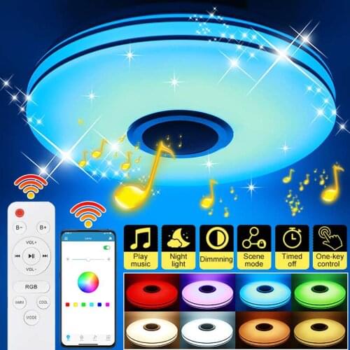 200W Wifi RGB LED Ceiling Lights for Childrens Room APP Remote bluetooth Smart Music Light Support Alexa go/Google /Tmall El