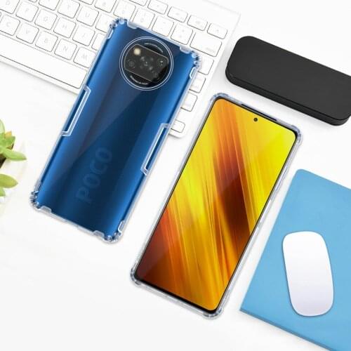 TPU Case for Xiaomi POCO X3 Pro NILLKIN Nature Transparent Clear Soft Silicone Back Cover POCO X3 Pro Casing
