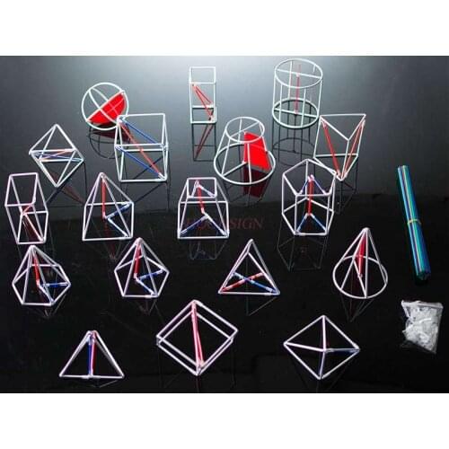 Three-dimensional geometry demonstration model math teaching aids dual-use volume surface area