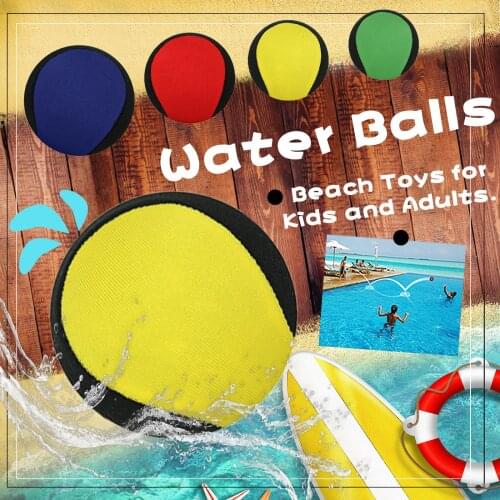 Water Balls Bounce On Water Pool Ball, Beach Toys For Kids & Adults, Toy Beach Ball Water Balloons Color Balls Outdoor Beach Toy
