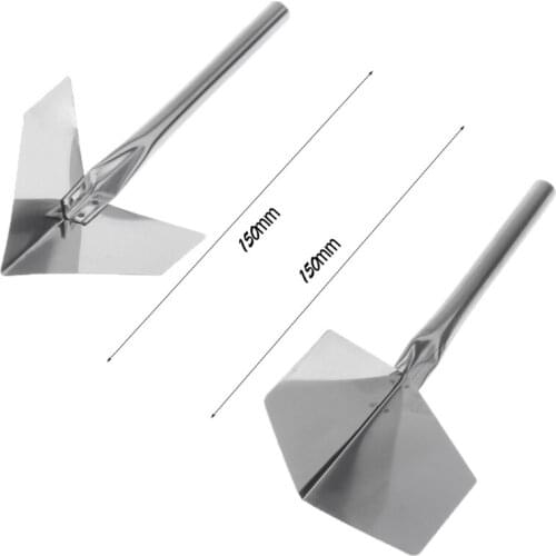 X7YF 1 Pc Stainless Steel Garden Metal Handle 90 Degree Drywall Outdoor Corner Trowel