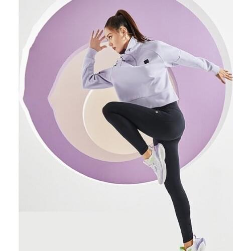 ZHIZAO Women Sports Suit Spring Tight Sportwear Fitness Suit Long Sleeve Outdoor Jackets +Pants Running Suit 2PCS XWW12212336