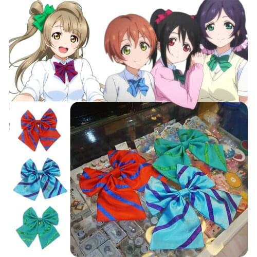 Live love cosplay uniform bow tie three-color cosplay accessories