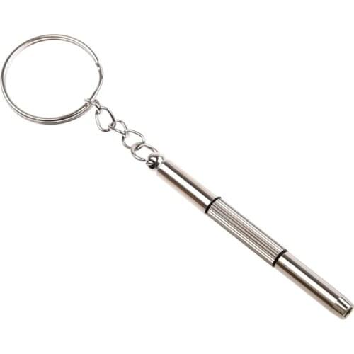 3in1 Mini Alloy Screwdriver Key Ring Watch Glasses Repair Tool Promotion