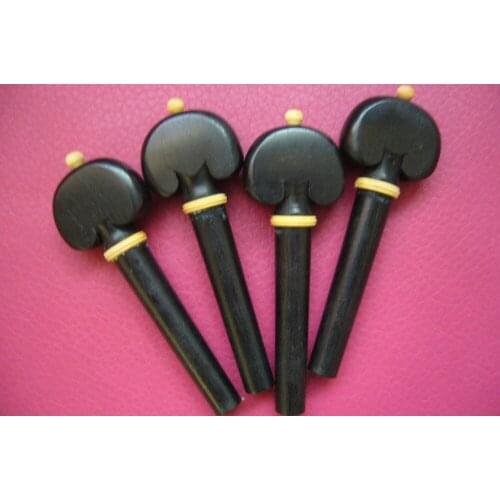 5sets of (20pcs) viola pegs natural Ebony wood,viola part