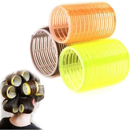 6pcs/lot Self Grip Hair Curlers Lazy Curler Silk Curling Ribbon Hair Roller Heatless Curling Rod Headband Hair Styling Tools
