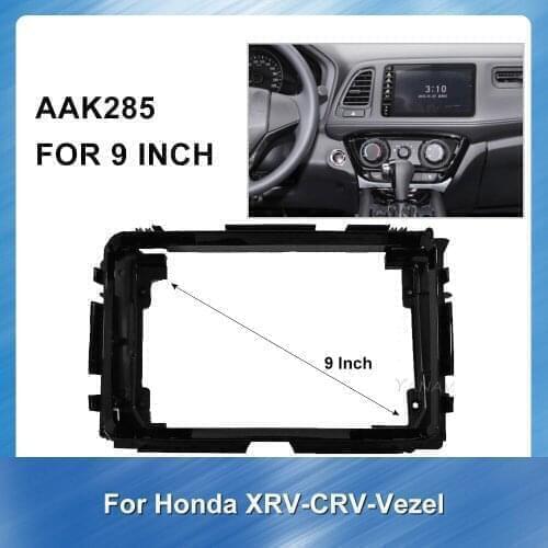 9 Inch 2 Din Car Radio DVD Player Panel Frame for Honda XRV-WRV Binzhi car Audio GPS Dash Kit Installation panel frame fascias
