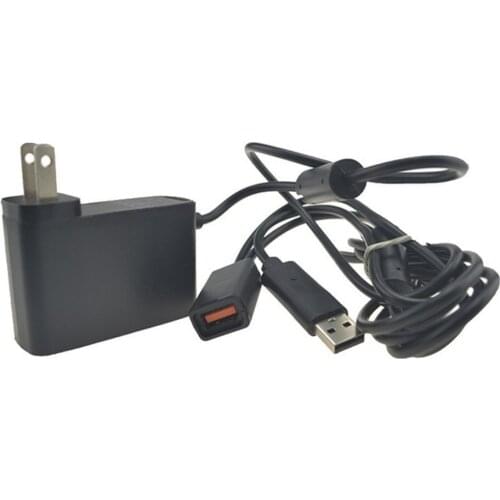 110-240V AC Adapter Power Supply Cord USB Converter Cable Portable 1-to-2 Power Adapter for Xbox 360 Kinect Sensor Microsoft