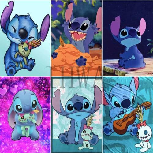 Disney Diamond Painting Cartoon Stitch Rhinestone Pictures 5D DIY Diamond Embroidery Cartoon Mosaic Art Home Decor Children Gift
