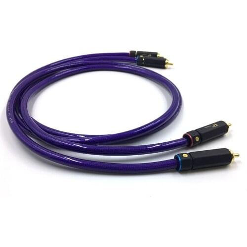 Free shipping One Pair Van Den Hul DIY RCA Interconnect Cable hifi audio rca cable extension cable