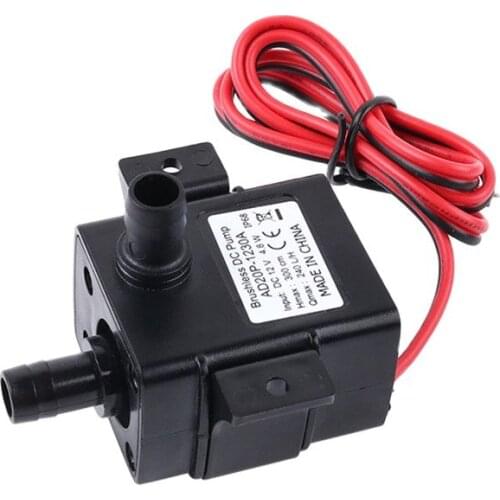 DC12V DC brushless water pump motor 3M 240L/H ultra quiet solar diving swimming pool waterproof