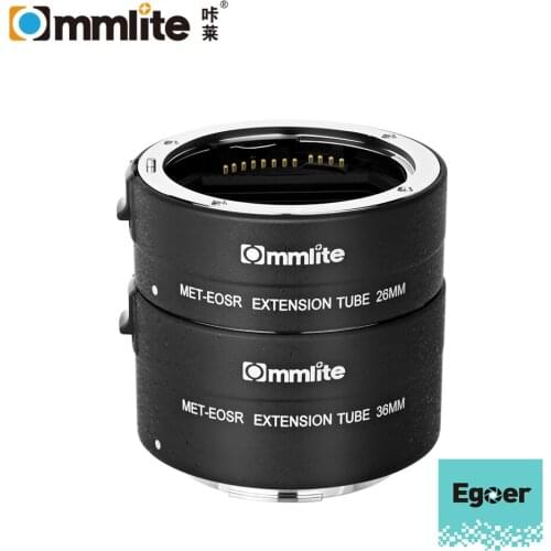 Commlite CM-MET-EOS R AF Close-up ring Macro Extension Tube 26mm+36mm compatible with Canon EOSR mount cameras