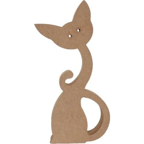 Wooden Cat Trinket CODE: F67 paintable decorative objects декоративные предметы под роспись
