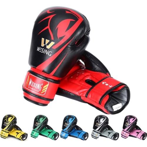Wesing Kids Boxing Gloves for Kids Children Youth Punching Bag Kickboxing Muay Thai Mitts MMA Training Sparring Gloves
